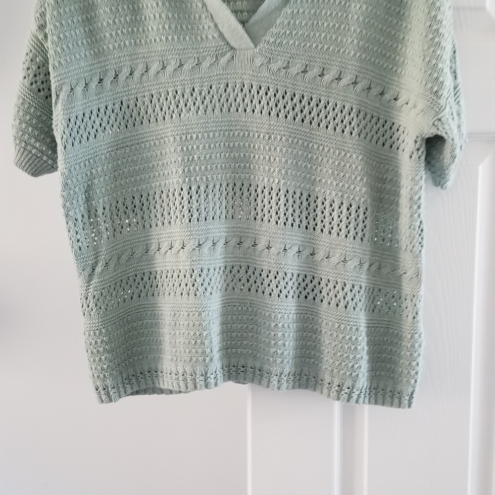 Joie Size XL Short Sleeve Sweater